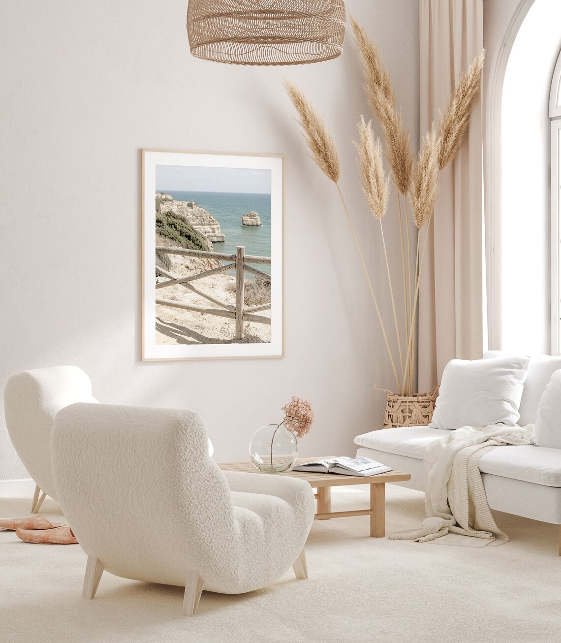 Beach Modern Minimalist Poster Print, Sea Art - Image 2