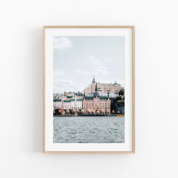 Stockholm City Print, Scandinavian Travel Poster