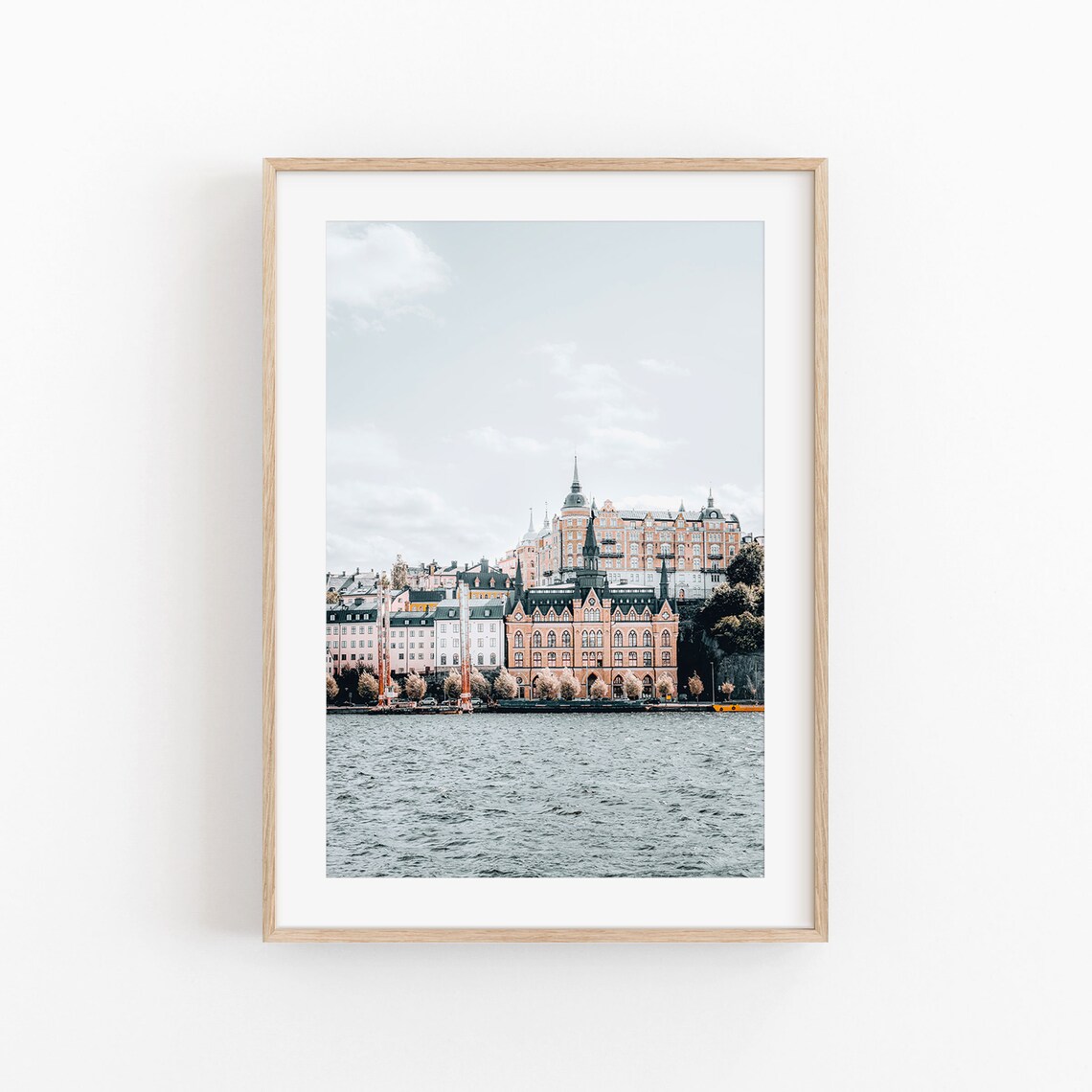 Stockholm City Print, Scandinavian Travel Poster