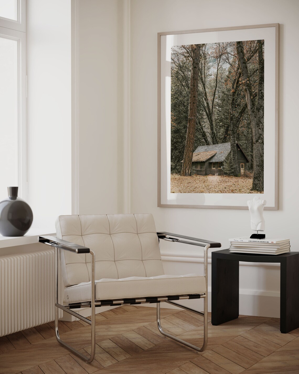 Fog Tree Forest Nature Art Print, Cabin Decor - Image 2