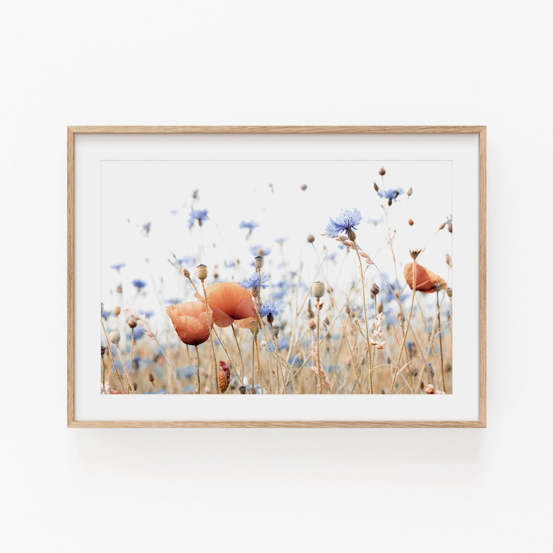 Poppy Print Floral Wall Art Print