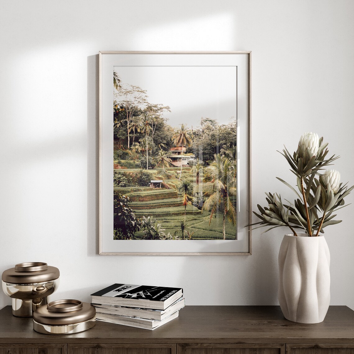 Tropical Palm Trees Travel Poster, Coastal Photo Art - Image 2