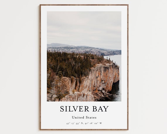 Minnesota Travel Poster, Silver Bay Wall Art