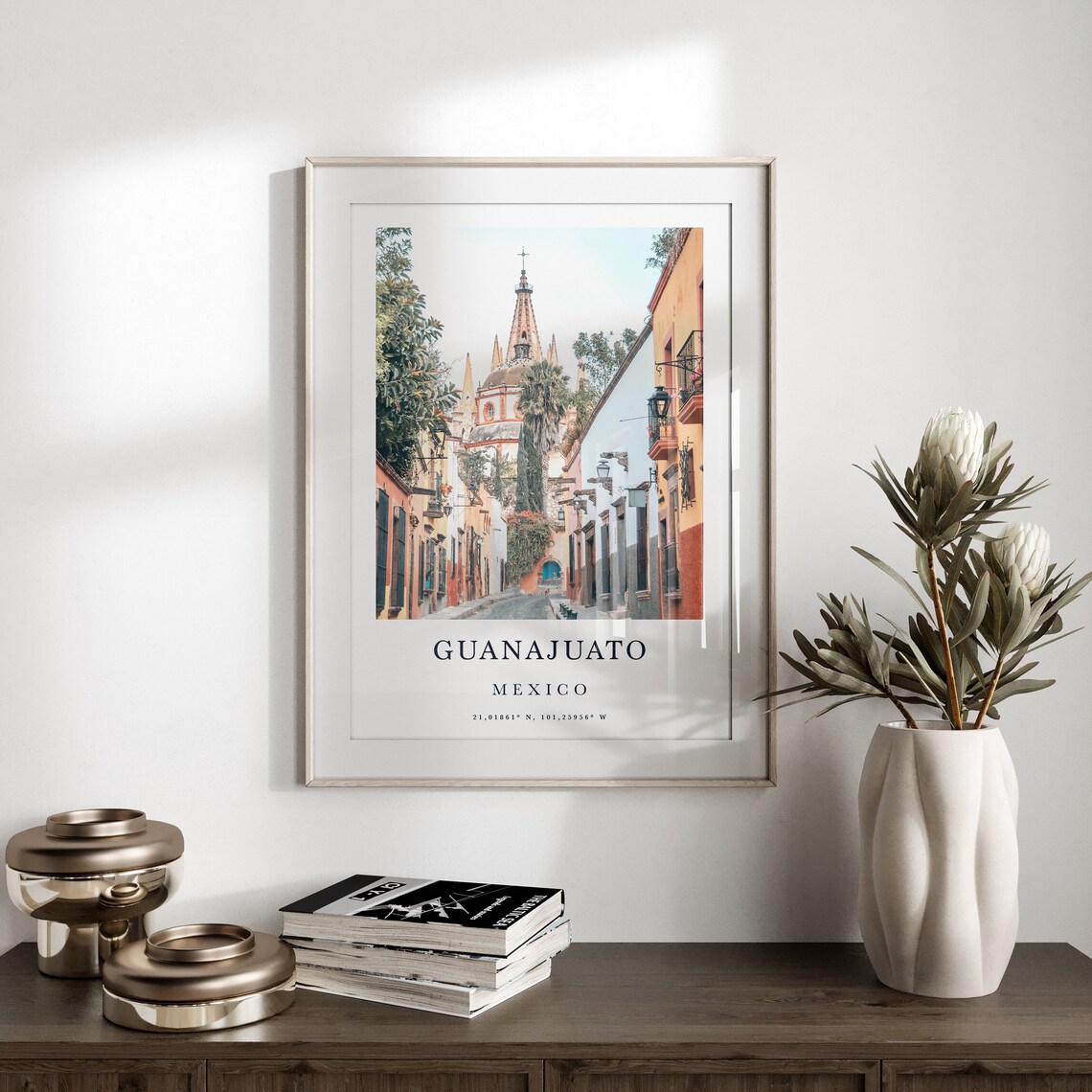 Mexico Travel Print, Minimalist City Landmark Poster - Image 2