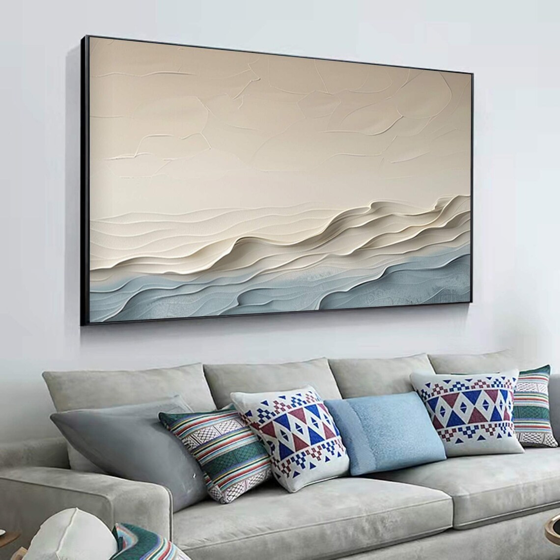 Abstract Ocean Wave Art Print, Coastal Beach Decor - Image 4