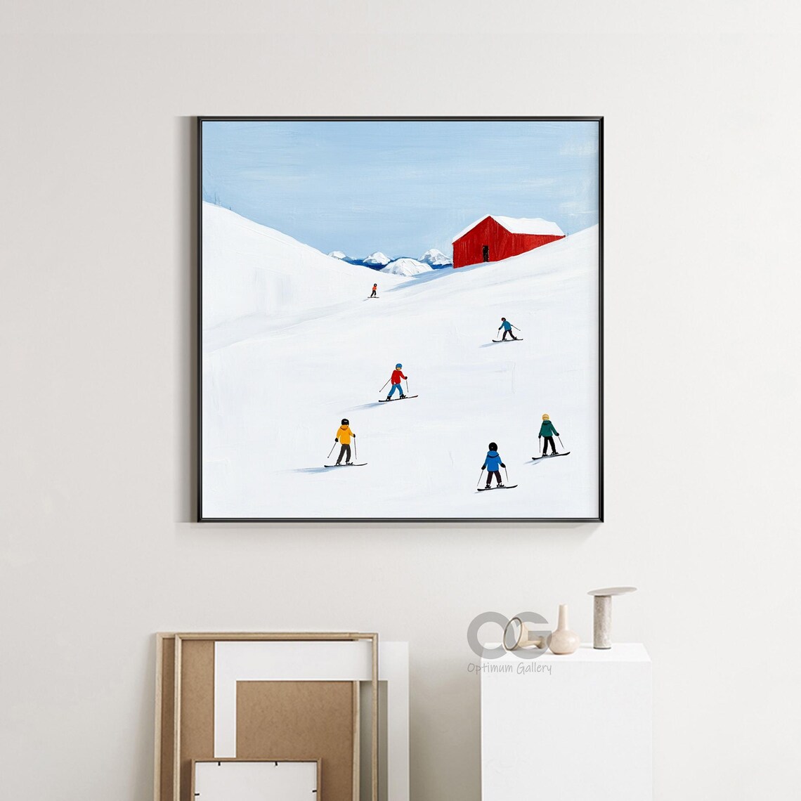Ski Sport Winter Mountain Art Print, Personalized Gift - Image 4