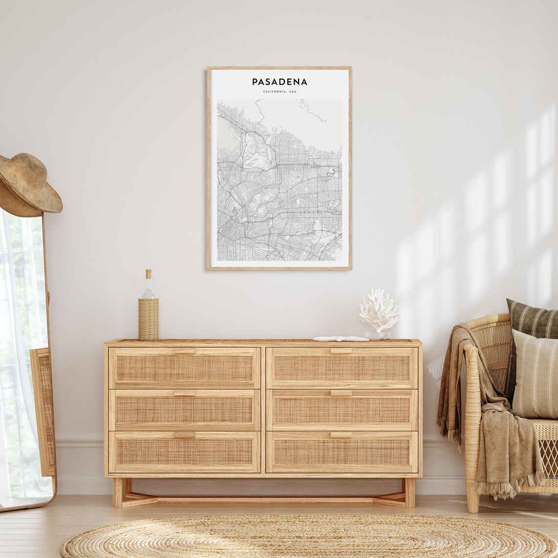 Pasadena Personalized Map Art, Travel Poster Print - Image 4