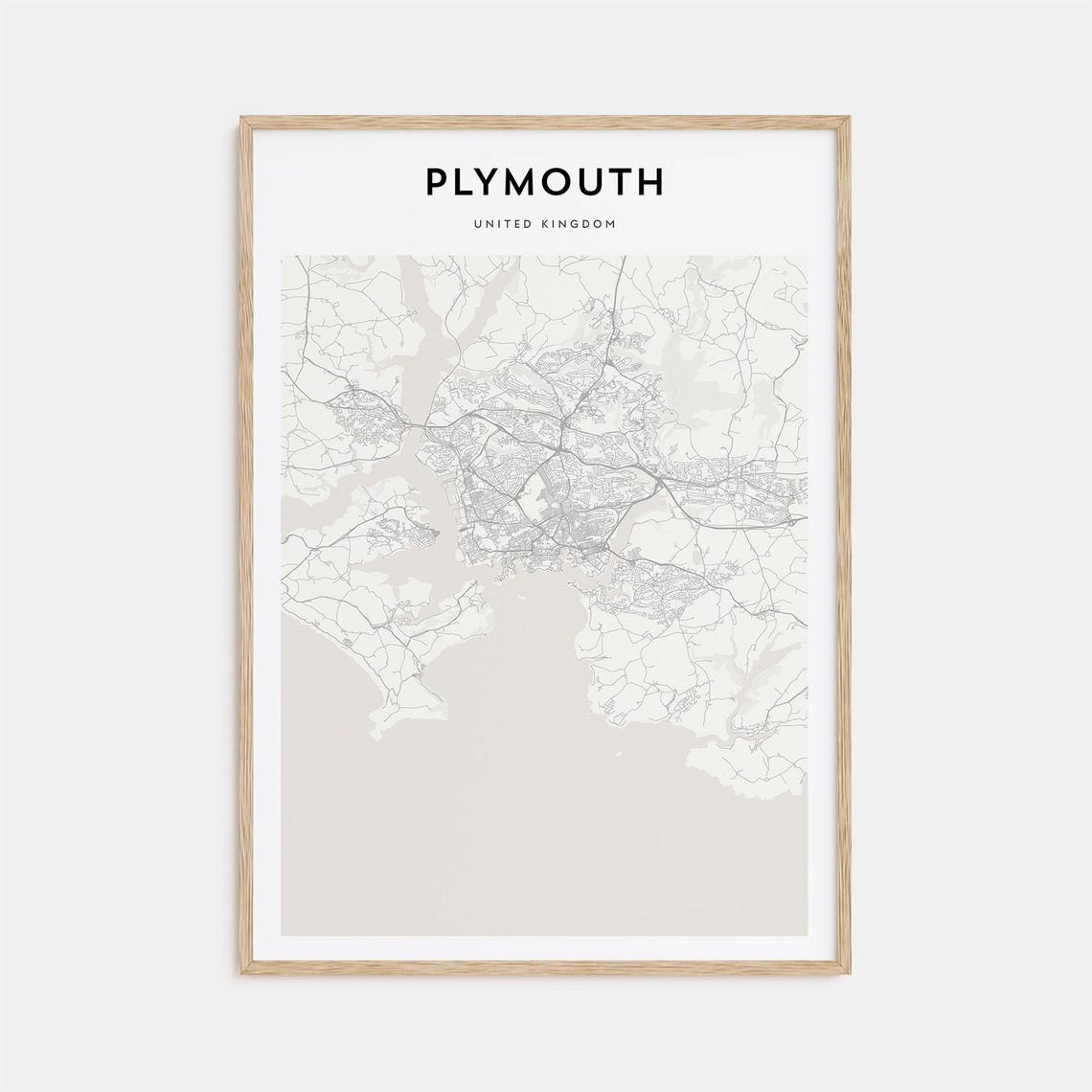 Plymouth Map Poster Plymouth Map Print Plymouth Personalized Map Art Plymouth Wall Art Plymouth Travel Poster Travel Gift