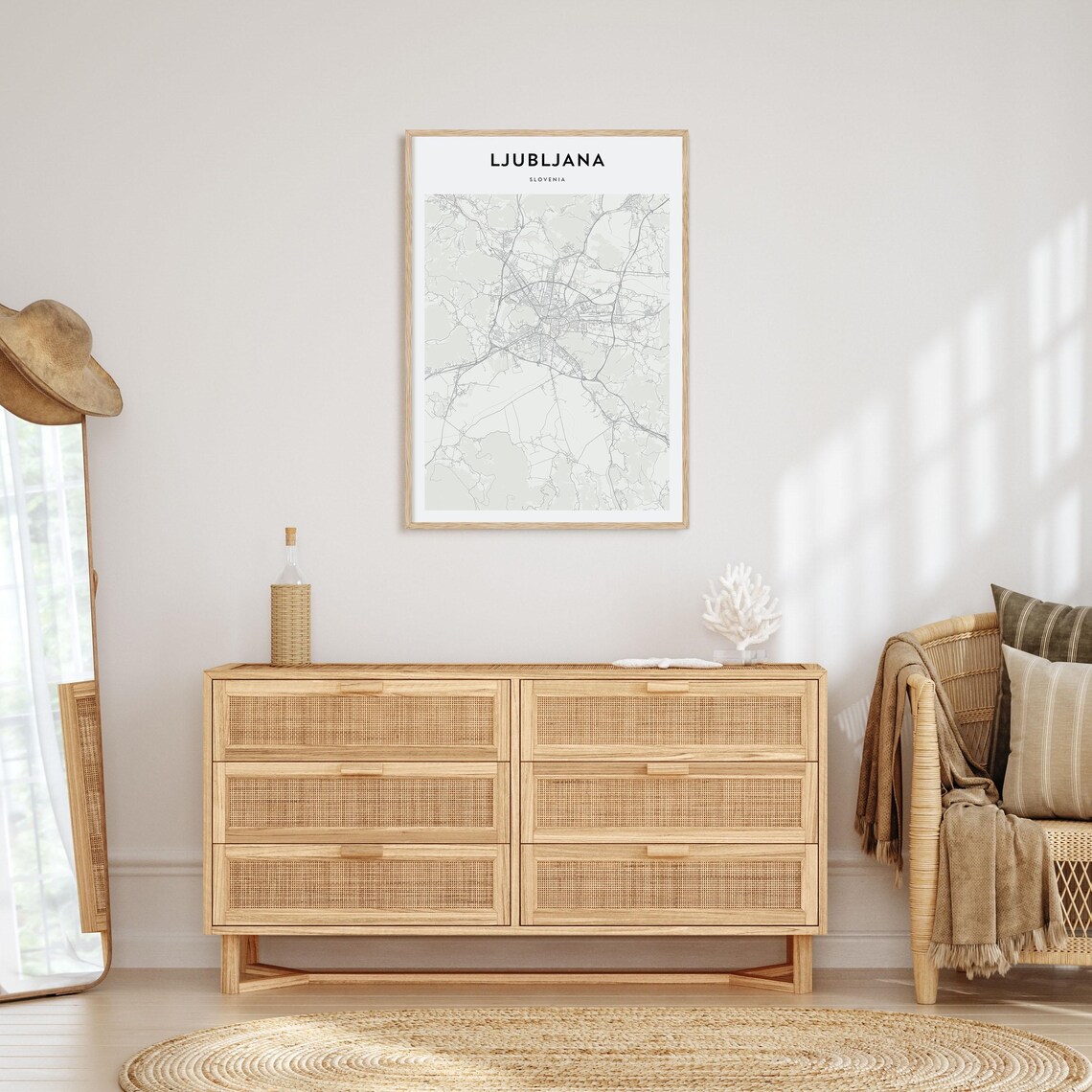 Ljubljana Map Poster Ljubljana Map Print Ljubljana Personalized Map Art Ljubljana Wall Art Ljubljana Travel Poster Travel Gift - Image 4