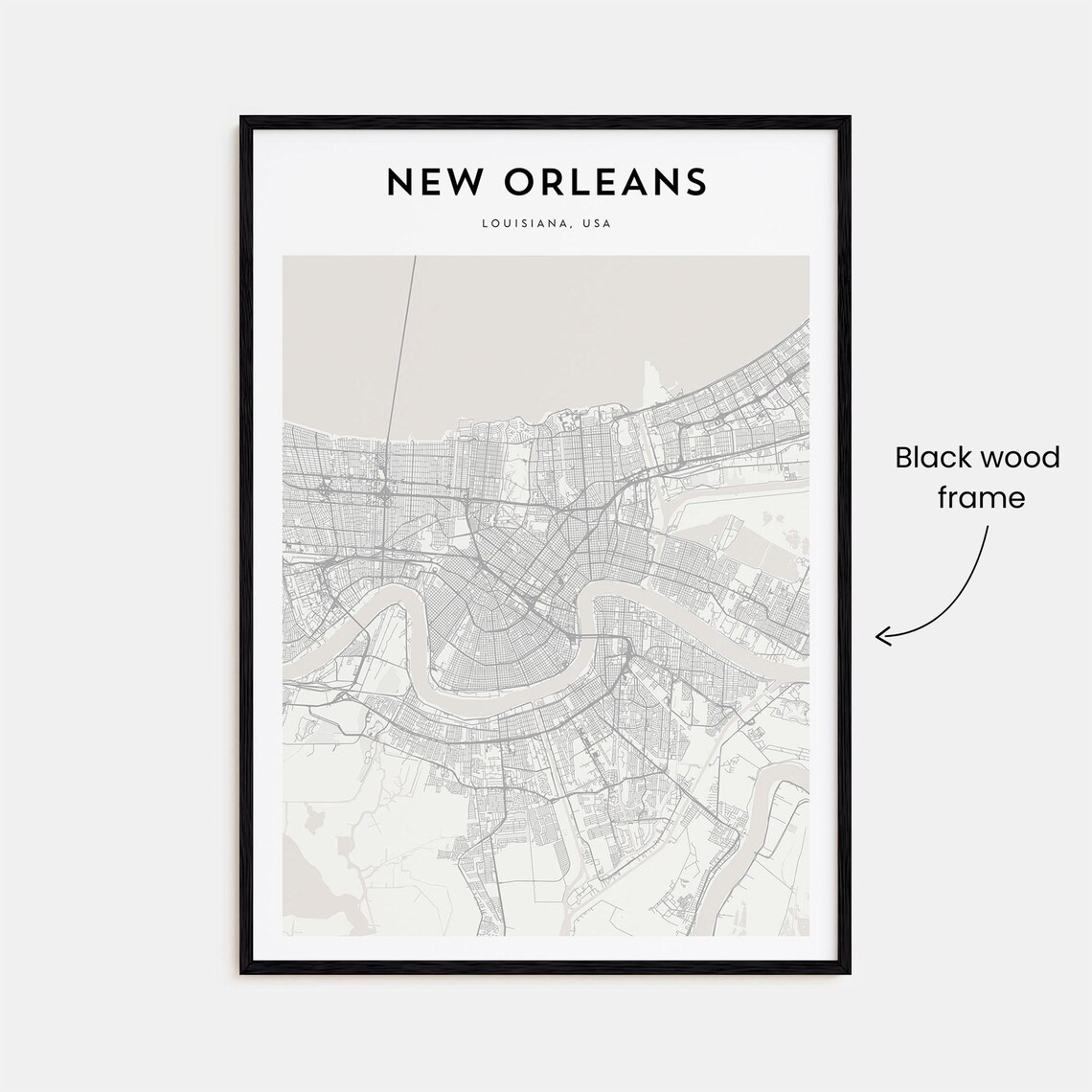 New Orleans Map Poster, Personalized Travel Poster - Image 3