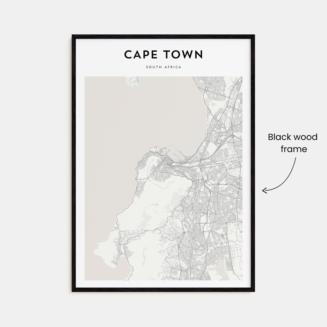 Cape Town Personalized Map Travel Poster - Image 3