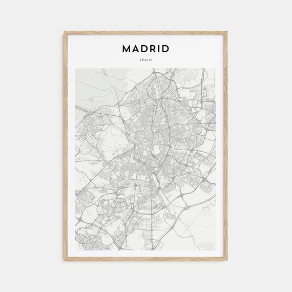 Madrid Personalized Map Art, Travel Poster