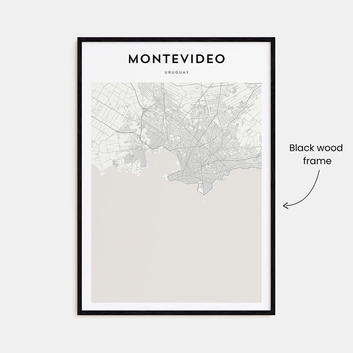 Montevideo Map, Travel Poster - Image 3