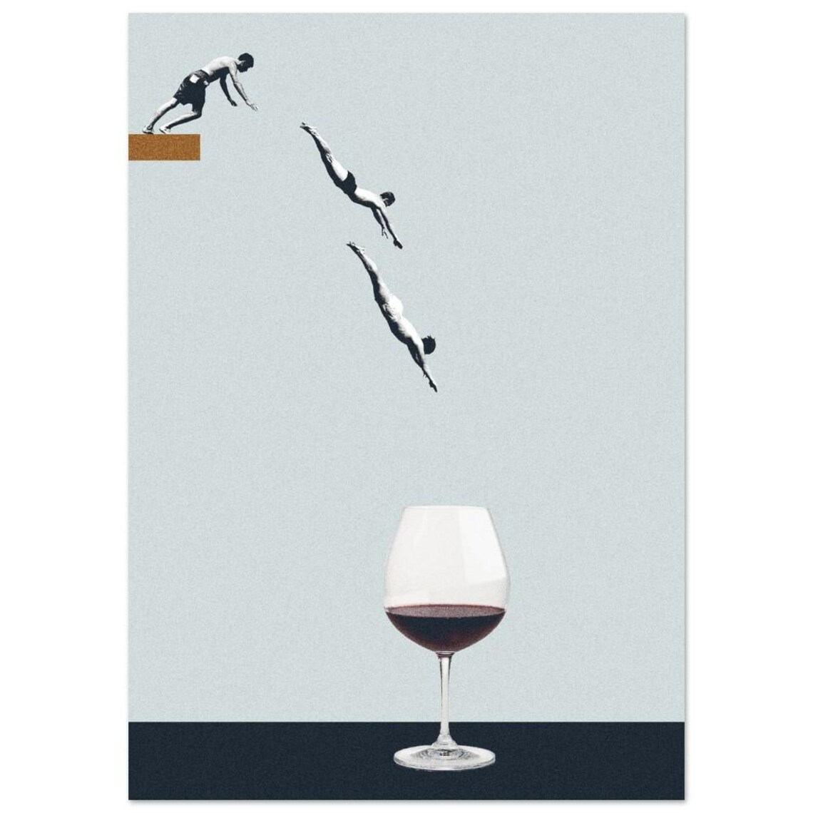 Best Friends Forget You Get Old Wine Art Print - Image 2