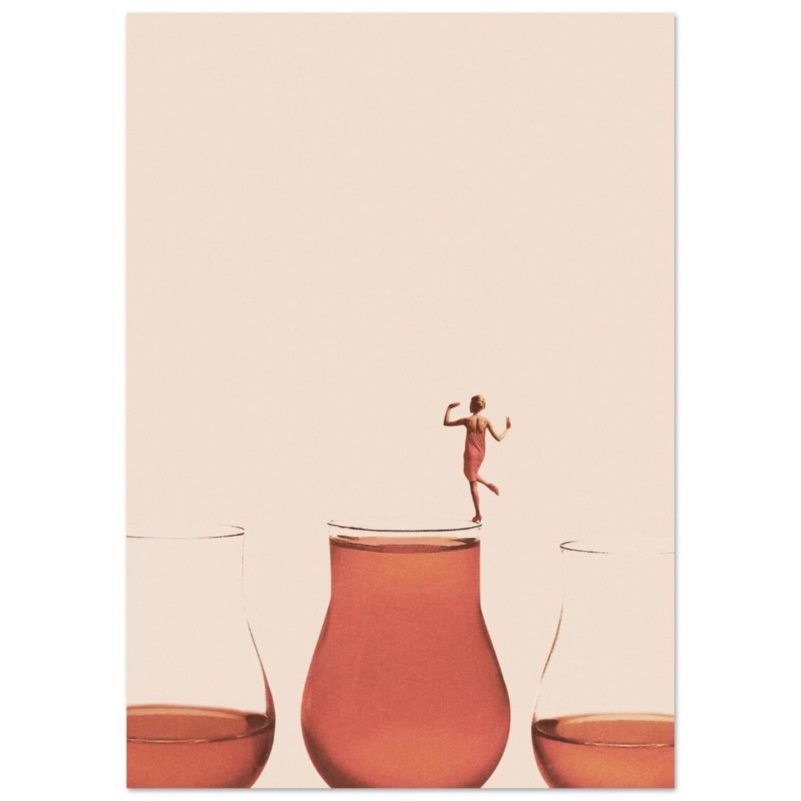 I Prefer The Full One Cocktail Art Print - Image 3