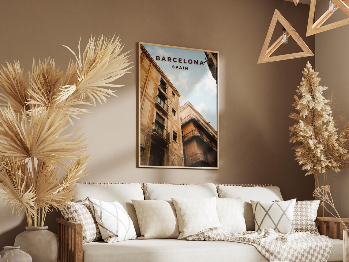Barcelona Spain Old Town Balconies Photography Travel Poster - Image 3