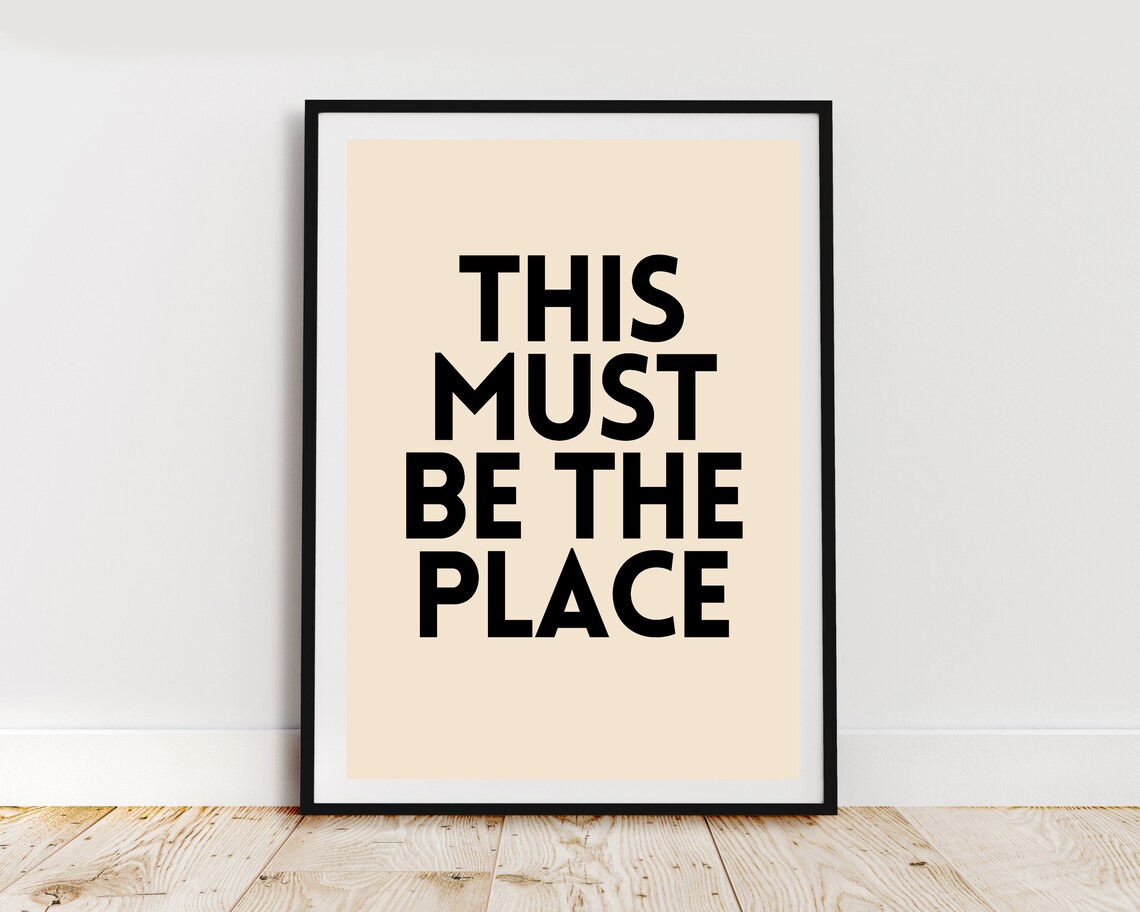 This Must Be The Place Funny Hallway Print - Image 2