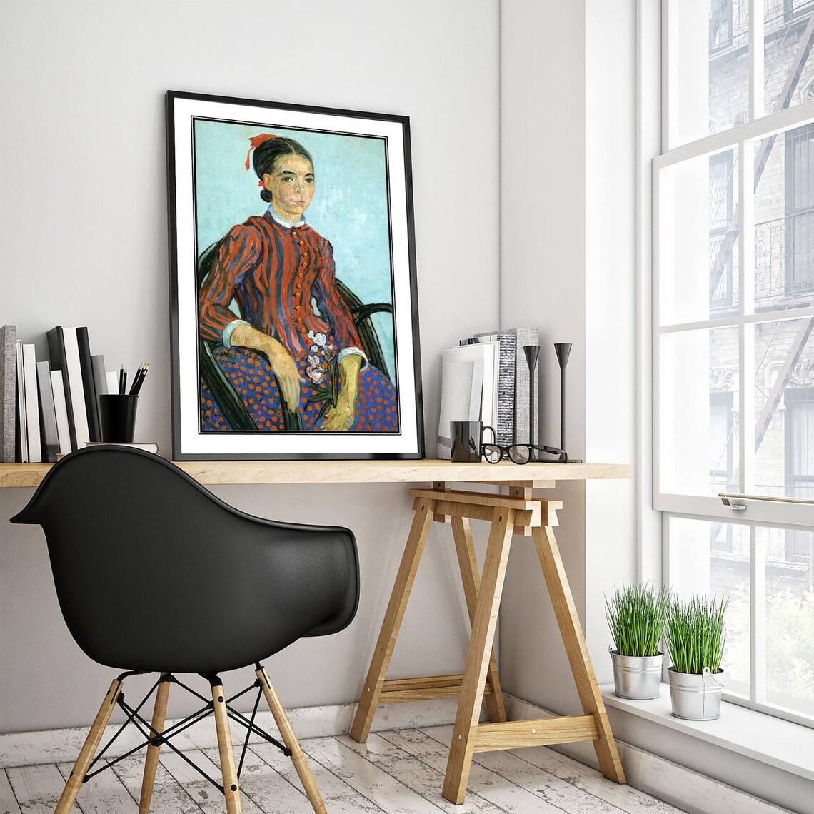 Vincent Van Gogh La Mousme Portrait Art Print - Image 3