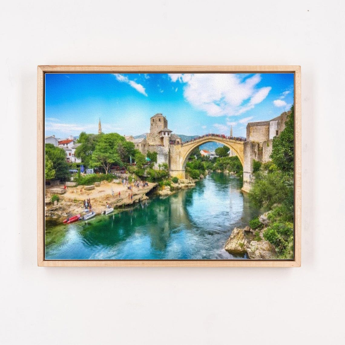 Stari Most Old Bridge Over the Neretva River in Mostar Bosnia Poster - Image 4