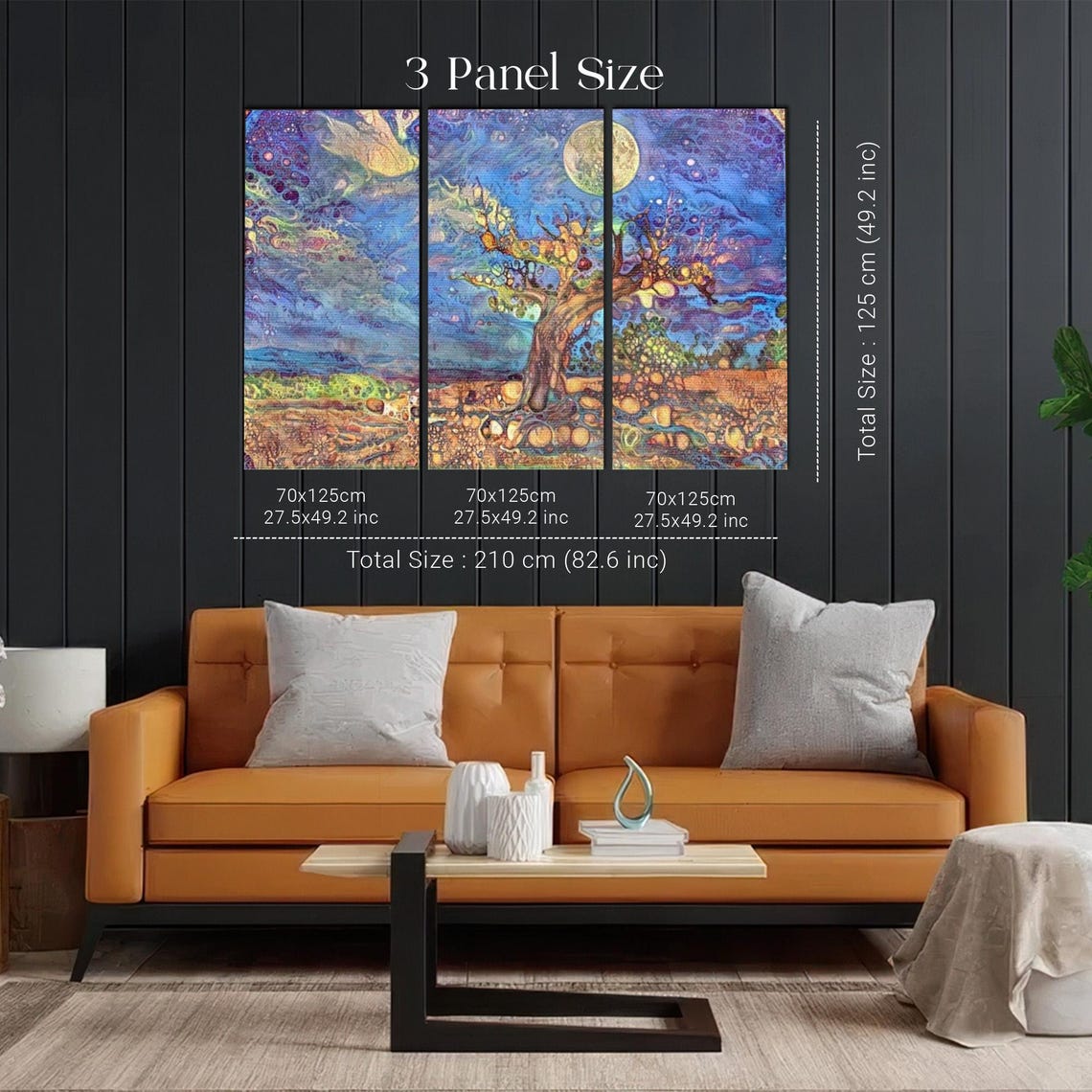 Magical Modern Landscape With Old Tree Wall Art Nature Decor Nature Wall Decor Nature Wall Decor Nature Print - Image 2