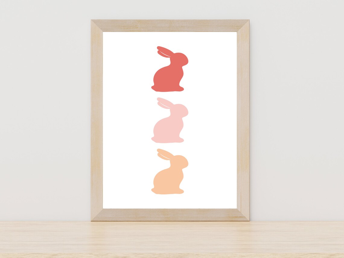 Easter Bunny Nursery Wall Art Poster - Image 4