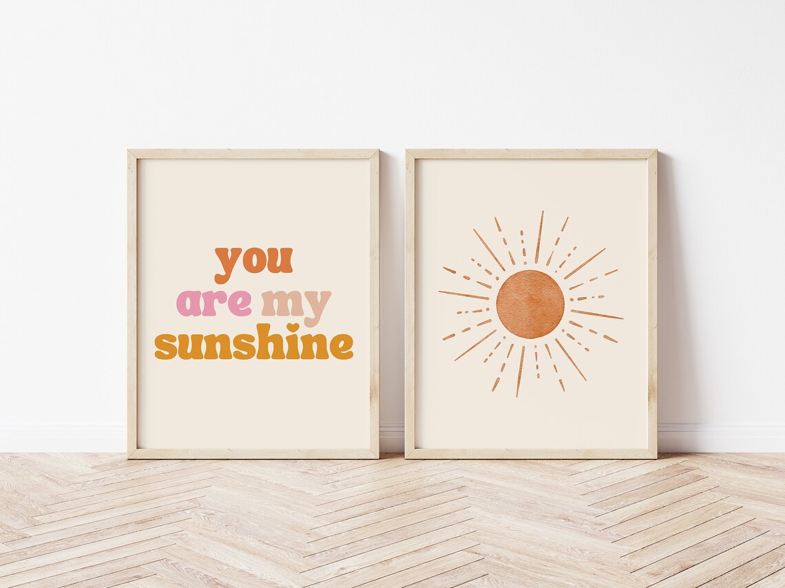 Watercolor Sun Boho Wall Art, Summer Decor Print - Image 3