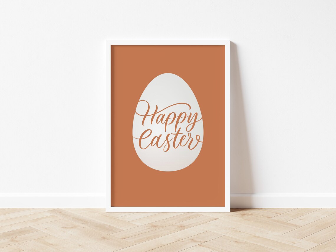 Happy Easter Print, Modern Easter Decor - Image 5