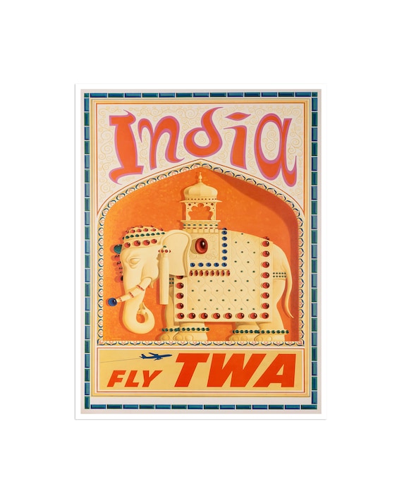 India Art Twa Travel Poster Indian Print Xr2422a