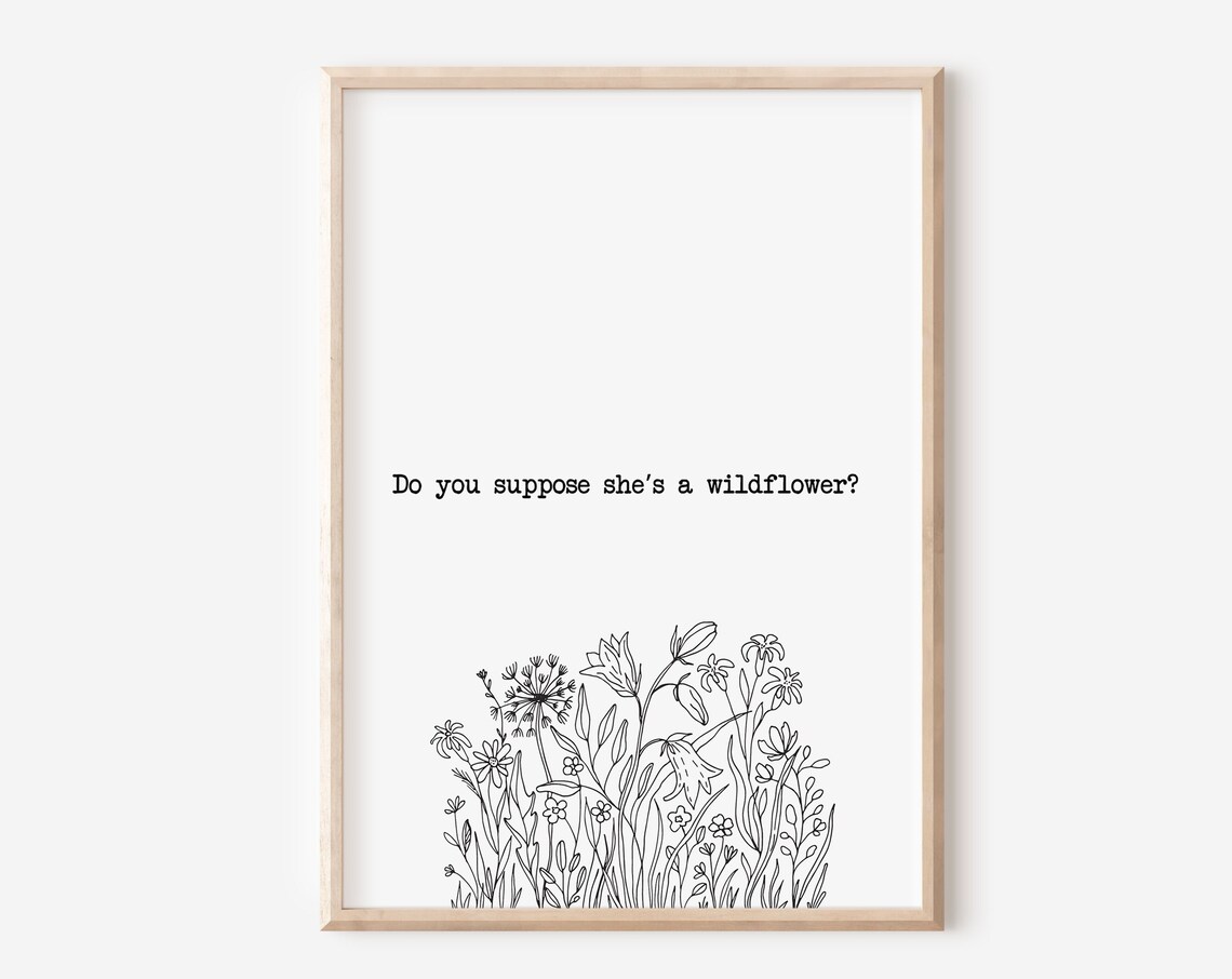 Alice In Wonderland Quotes Art Print, Nursery Decor