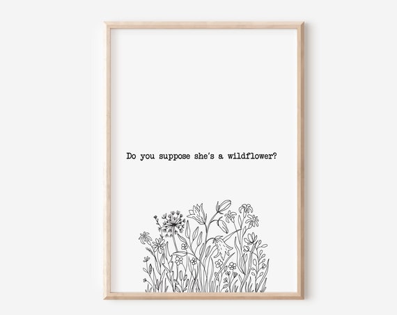 Alice In Wonderland Quotes Art Print, Nursery Decor