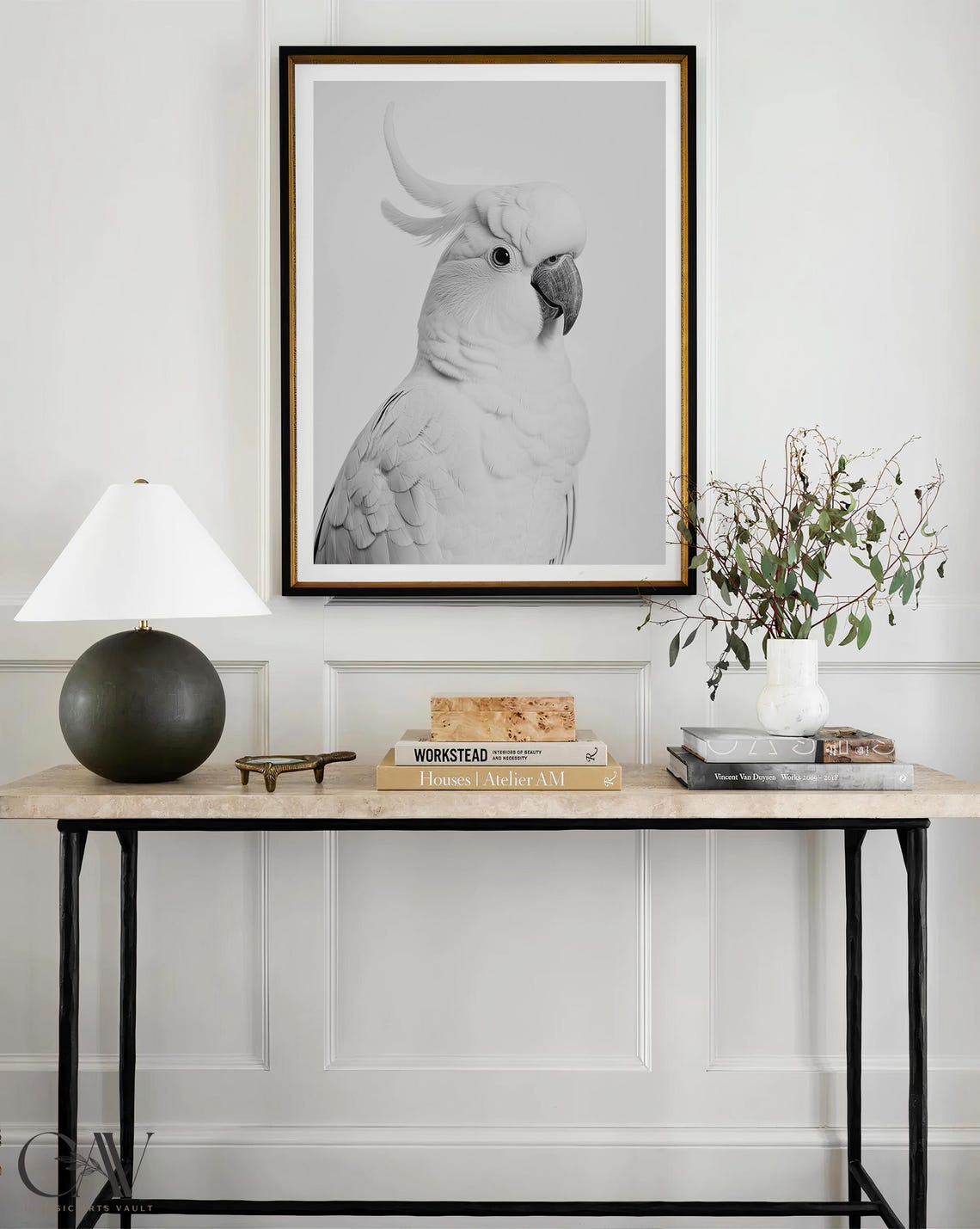 Cockatoo Bird Fashion Magazine Inspired Poster Animal Portrait Photography Print Funny Bathroom Decor Large Wall Art 2761 - Image 3