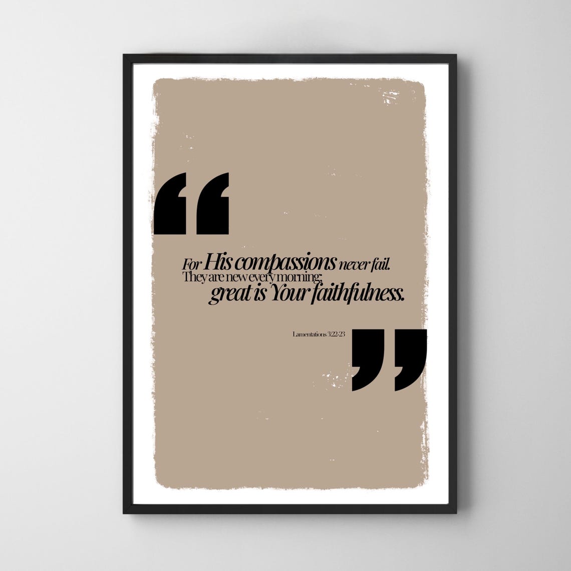 Great Is Your Faithfulness Lamentations 3:22 Scripture Verse Poster - Image 4