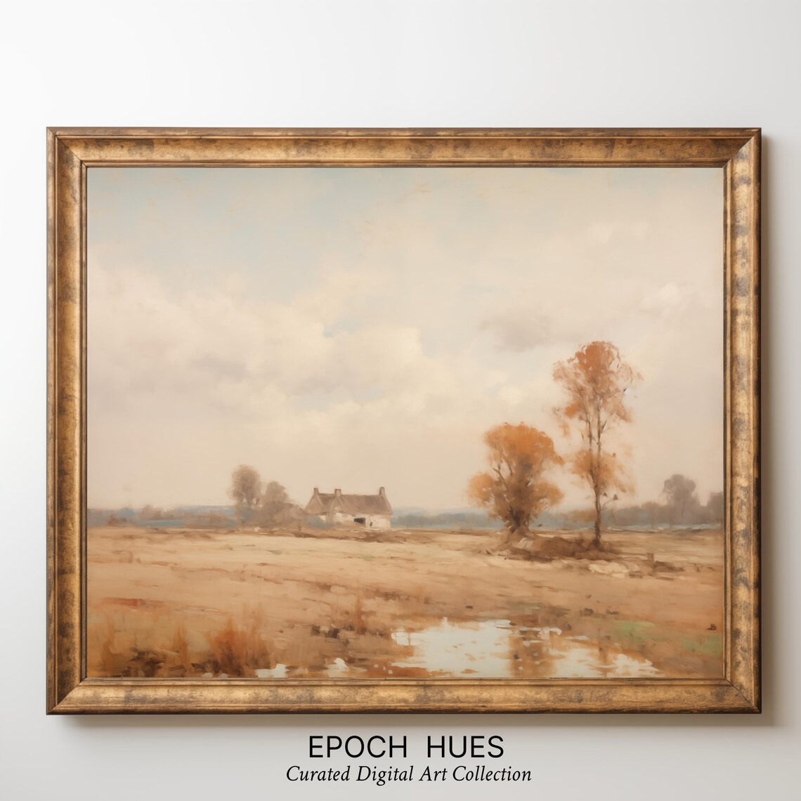 Autumn Landscape, Rustic Farmhouse Fall Scenery