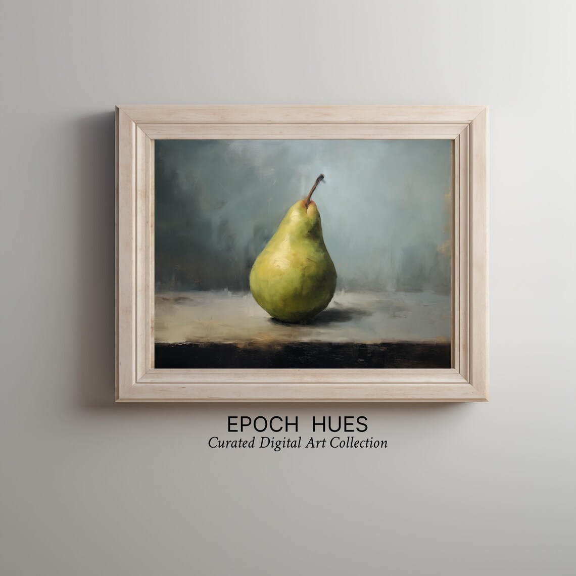 Still Life Pear Painting Kitchen Wall Art Classic Fruit Illustration Dining Room Decor Vintage - Image 2