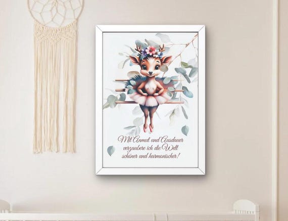 Cute Animal World Professions, Inspirational Nursery Art