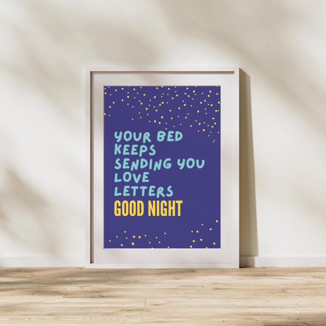 Sleep Inspirational Poster, Calming Bedroom Decor - Image 3