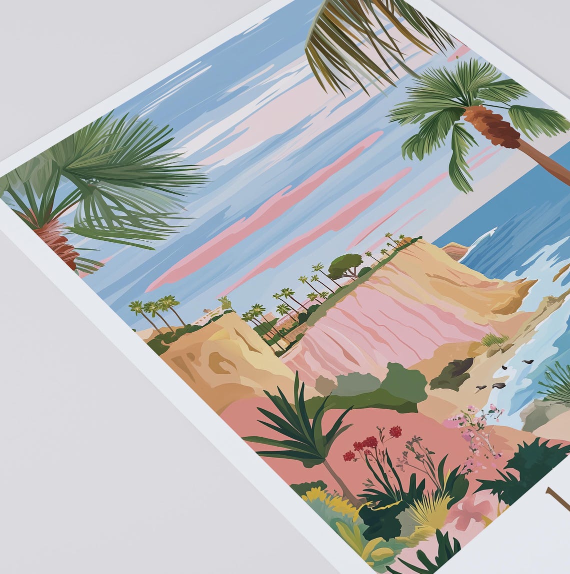 La Jolla Travel Poster California Wall Art La Jolla San Diego United States Personalised Birthday Gifts Wedding Gifts - Image 2