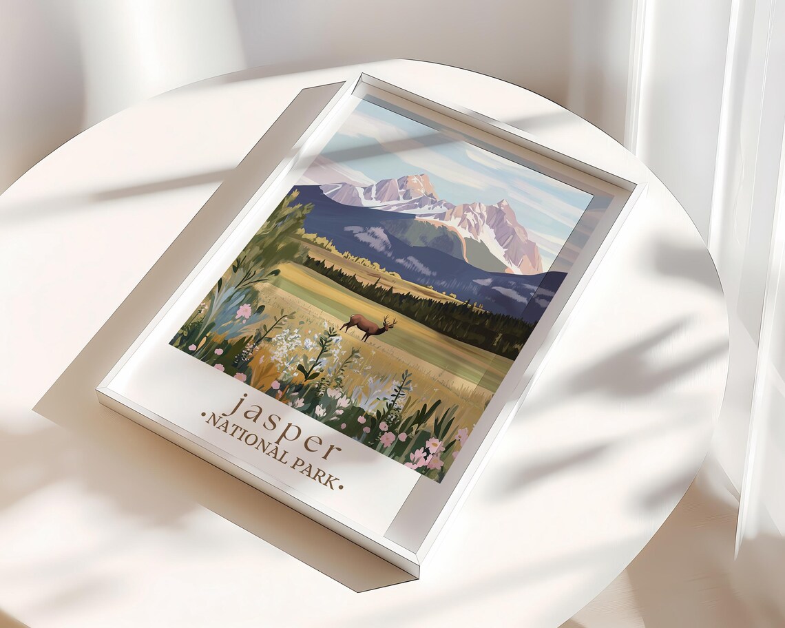 Jasper National Park, Canadian Rockies Travel Poster - Image 3
