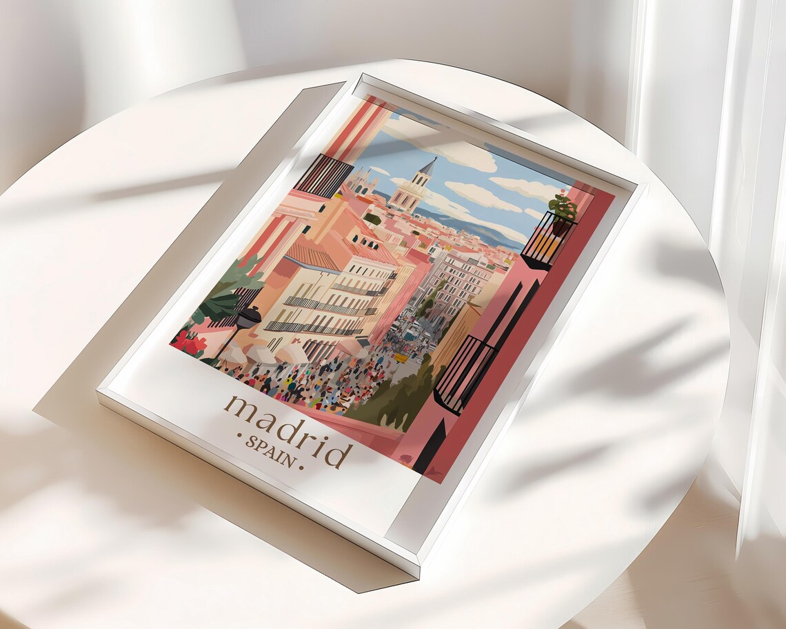 Madrid Spain Travel Poster, European City Decor - Image 3