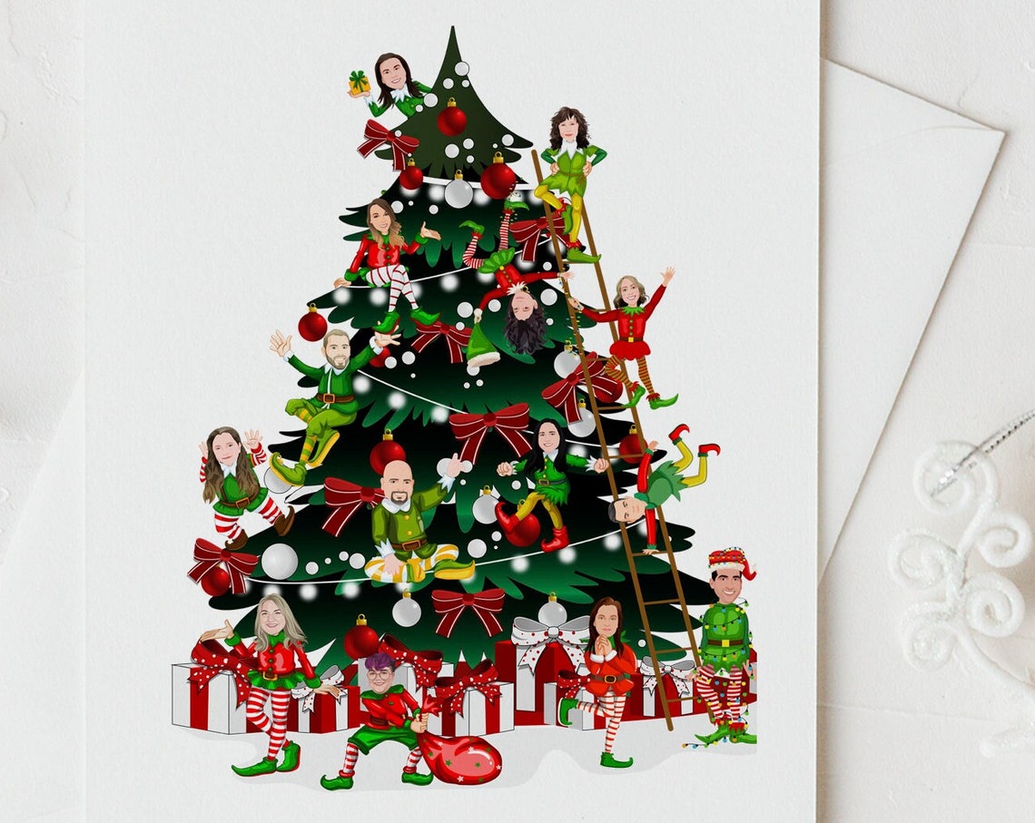 Corporate Holiday Cards Custom Company Christmas Card Personalized Christmas Cards Holiday Card Company Business Office Small Business