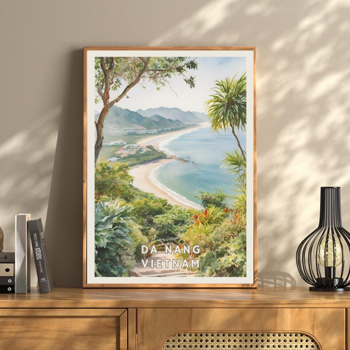 Da Nang Vietnam Travel Poster, Tropical Beach - Image 3