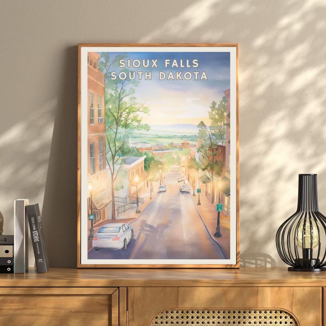 Sioux Falls South Dakota, Historic Downtown Travel Poster - Image 3