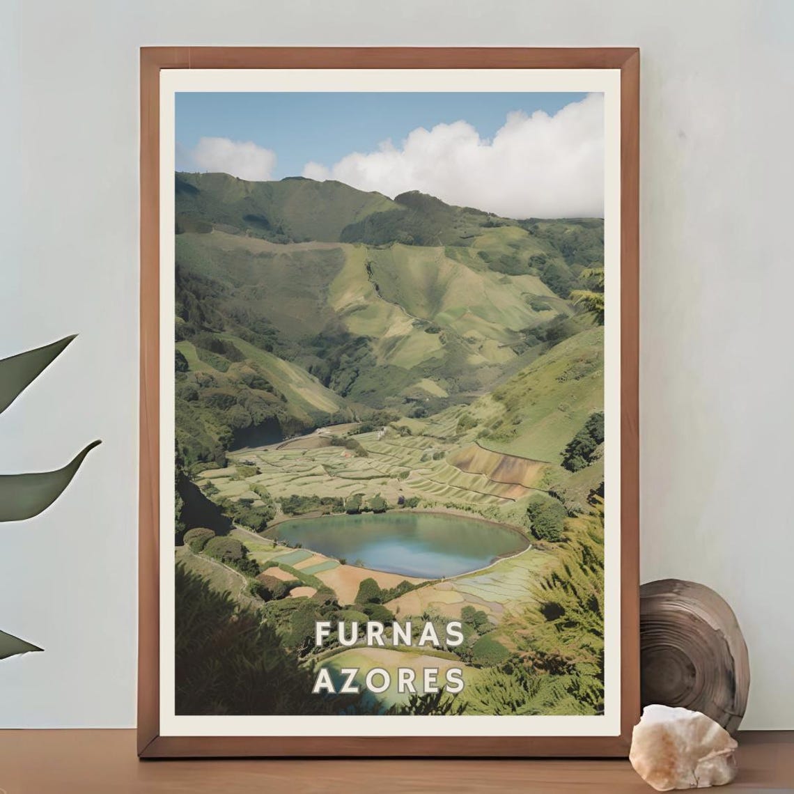 Furnas So Miguel Island Azores Poster Portuguese Nature Home Decor Tropical Portugal Travel Print Thermal Volcanic Azorean Eco Wall Art - Image 3