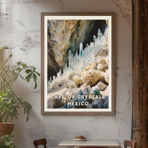 Cave Of Crystals Mexico, Natural Wonder Poster