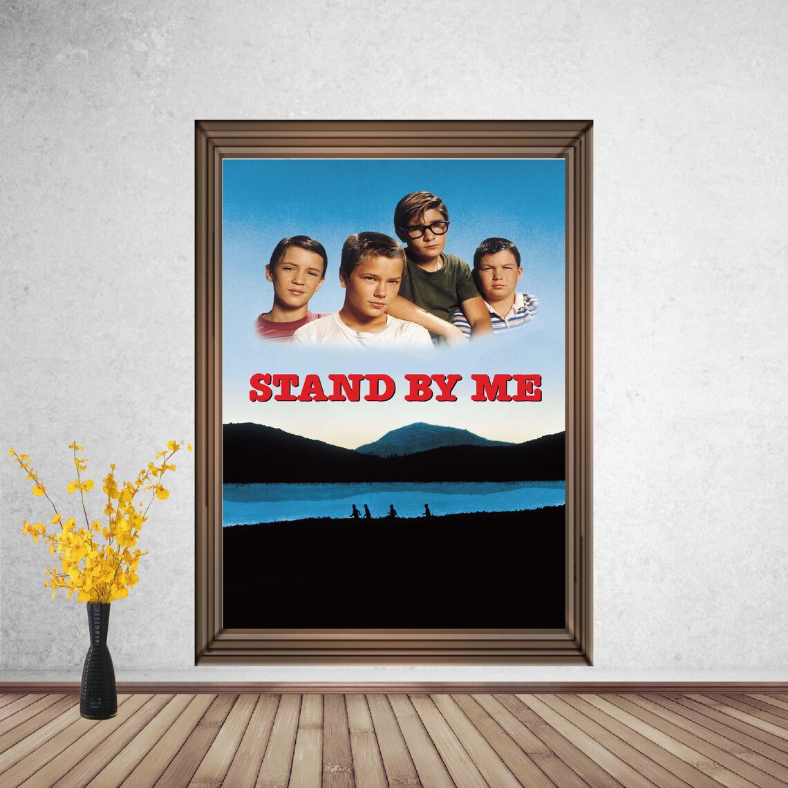 Stand By Me 1986 Classic Coming of Age Movie Poster Nostalgic Film