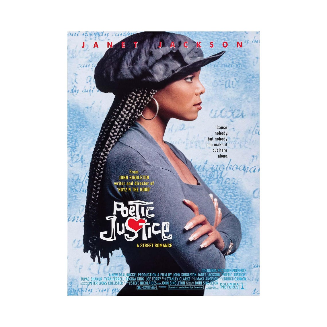 Poetic Justice Janet Jackson Street Romance Classic Movie Poster - Image 2