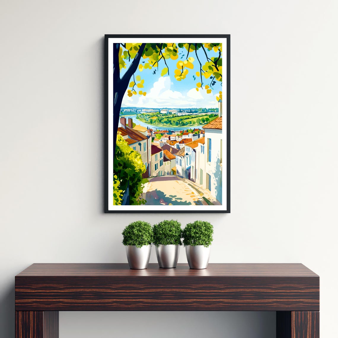 Bordeaux France Travel Print Wall Decor Wall Art Bordeaux Landscape Wall Hanging Home Dcor French Wine Country Gift Art Lovers Scenic Print - Image 3