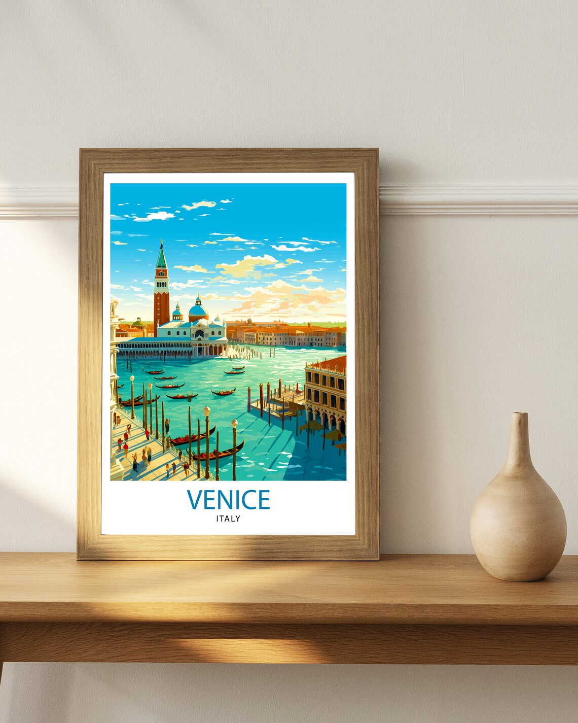 Venice Canal Travel Poster, Italy City Print - Image 2