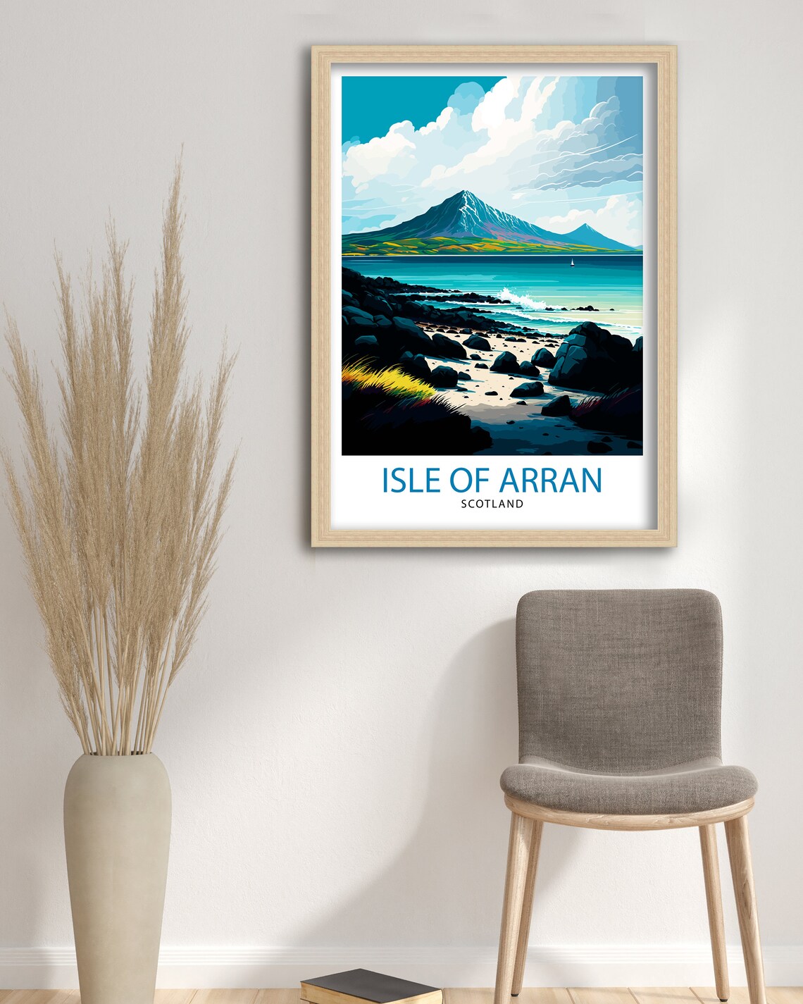 Isle Of Arran Scotland Travel Poster, Home Decor - Image 3