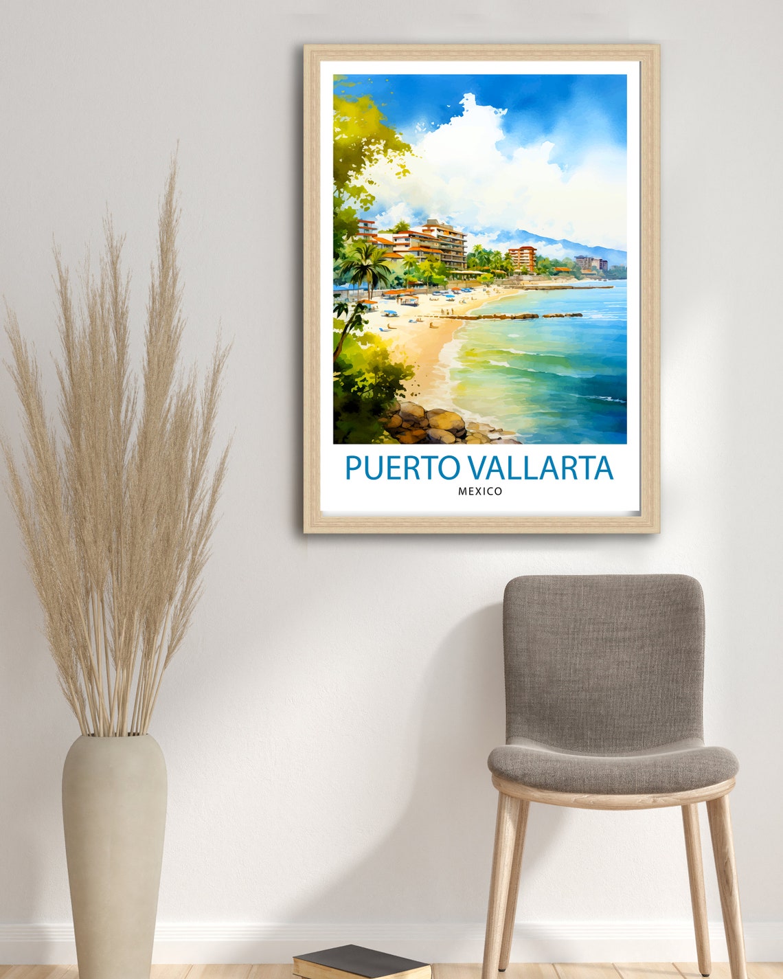 Puerto Vallarta Mexico Travel Print Puerto Vallarta Wall Decor Puerto Vallarta Poster Mexico Travel Prints Puerto Vallarta Art Print - Image 3